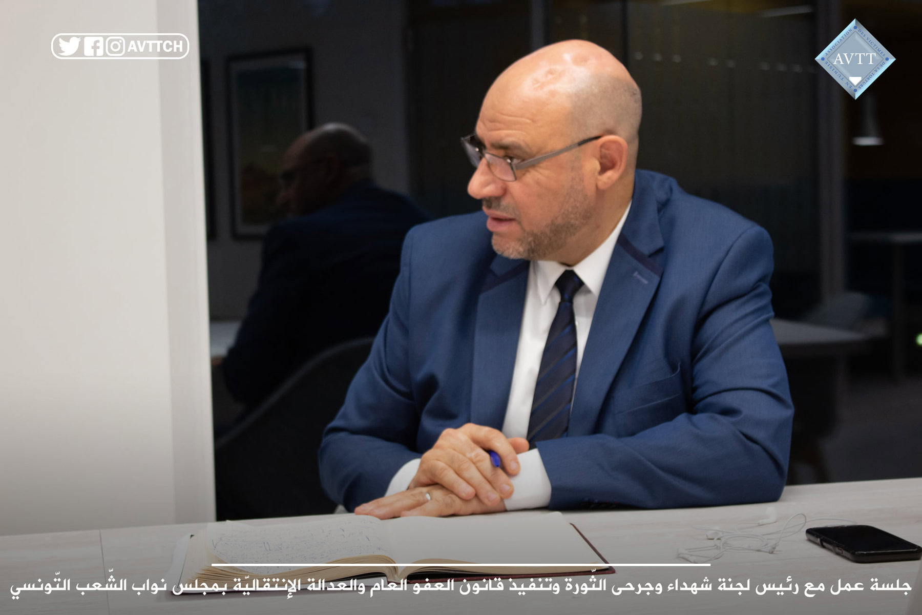 لقاء بين جمعية ضحايا التعذيب بتونس والنائب سيف الدين مخلوف لمتابعة قضايا حقوق الإنسان والعدالة الانتقالية