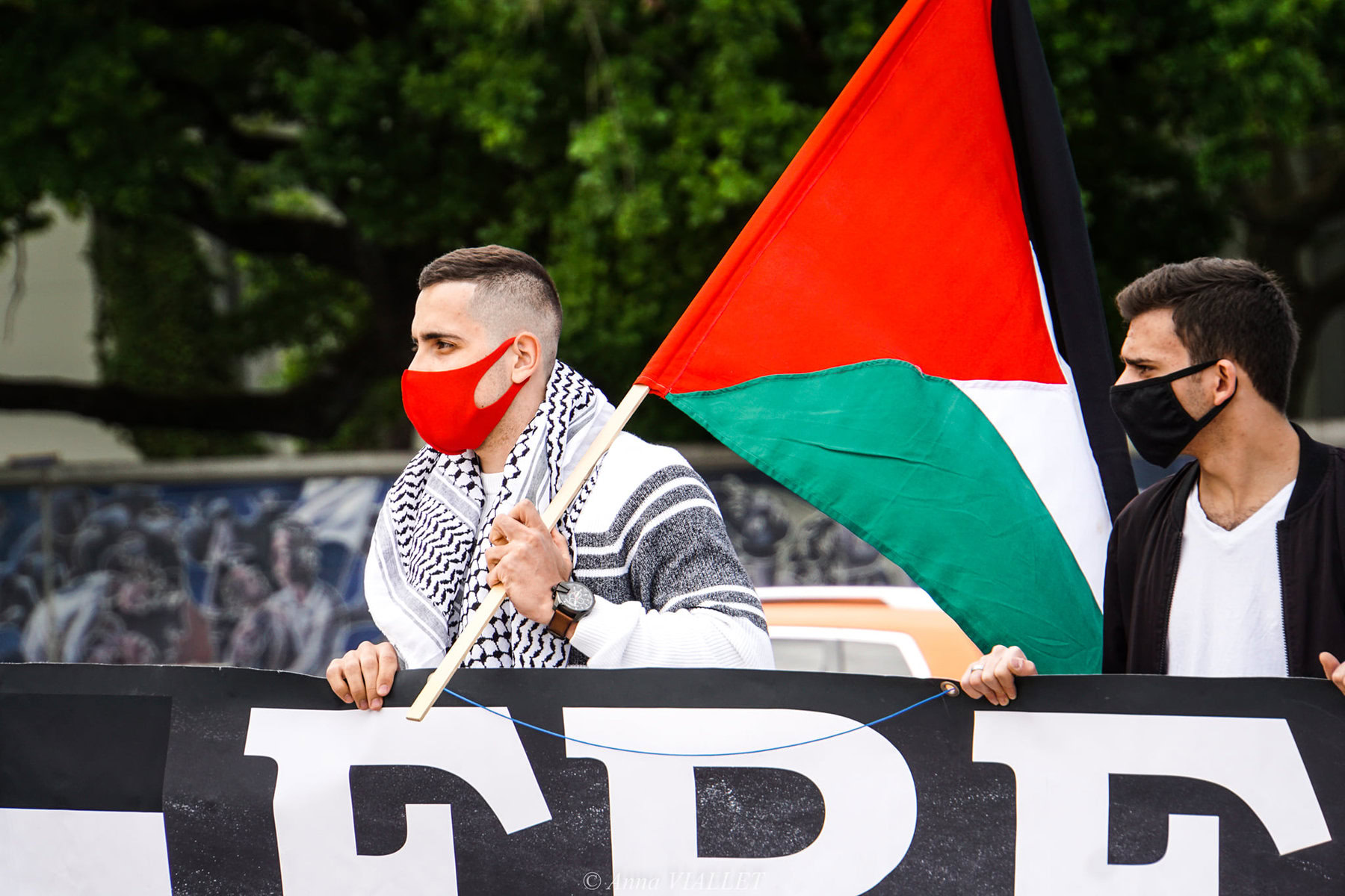 Rassemblement pacifique de soutien au peuple palestinien