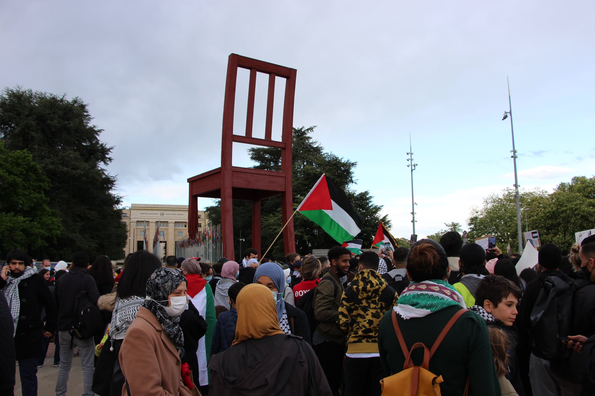 Rassemblement pacifique de soutien au peuple palestinien