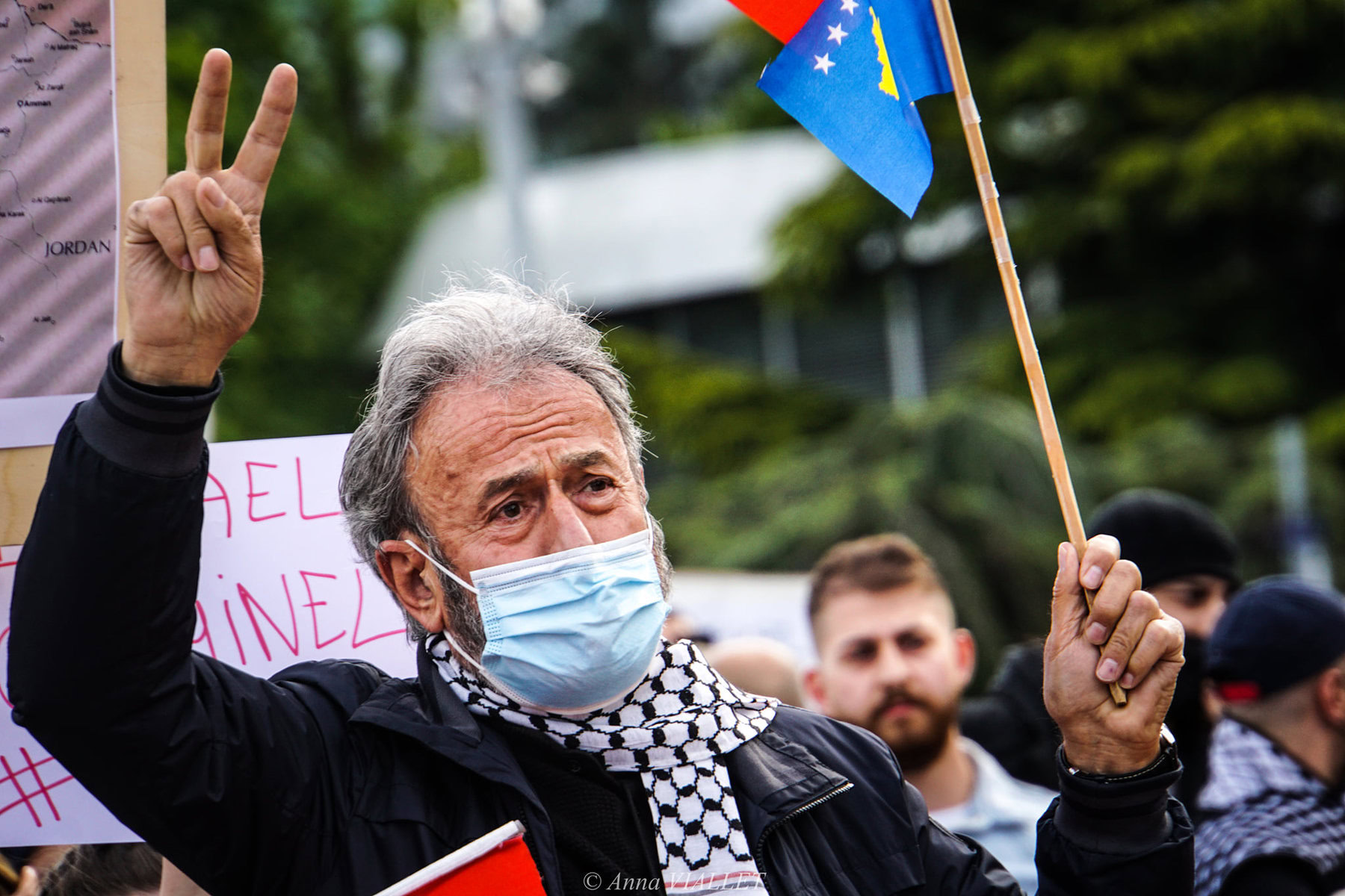 Rassemblement pacifique de soutien au peuple palestinien