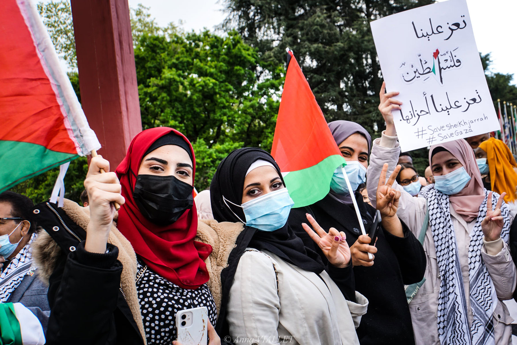 Rassemblement pacifique de soutien au peuple palestinien