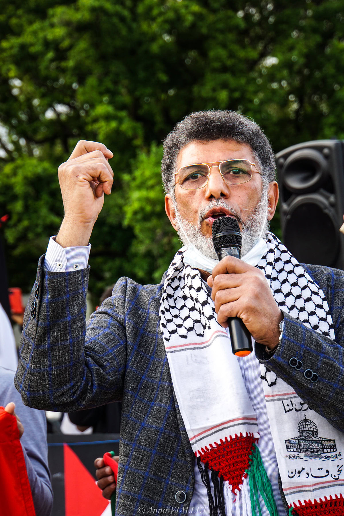 Rassemblement pacifique de soutien au peuple palestinien