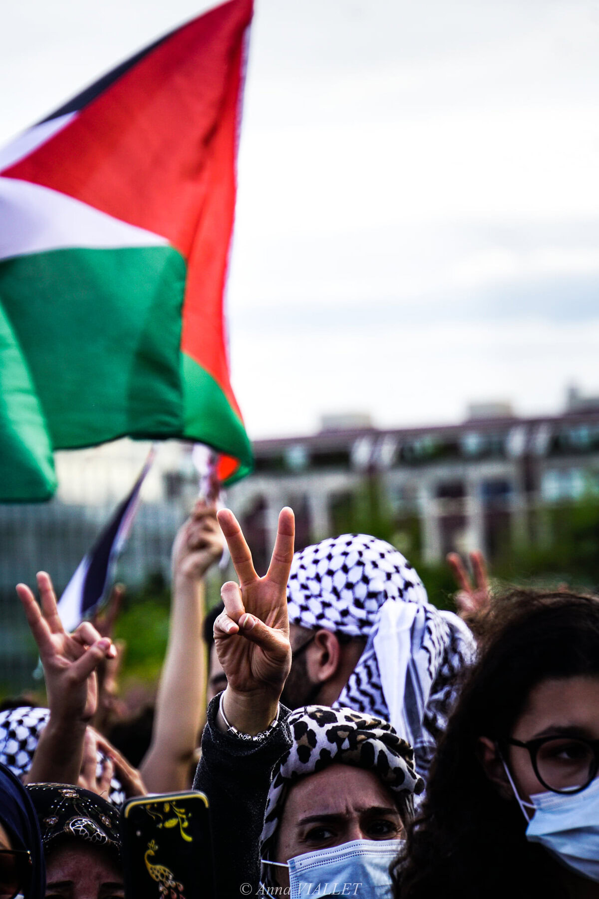 Rassemblement pacifique de soutien au peuple palestinien