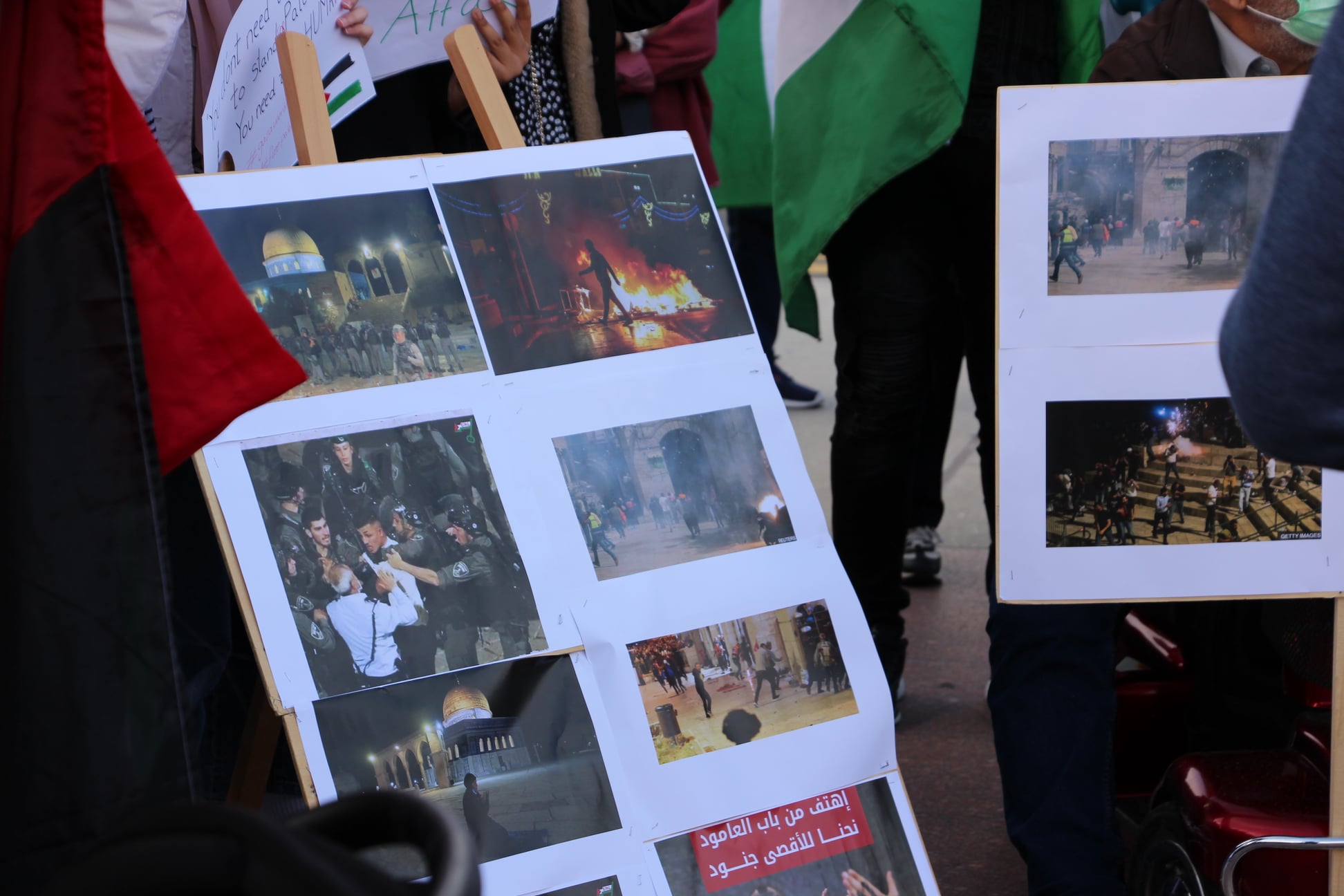 Rassemblement pacifique de soutien au peuple palestinien
