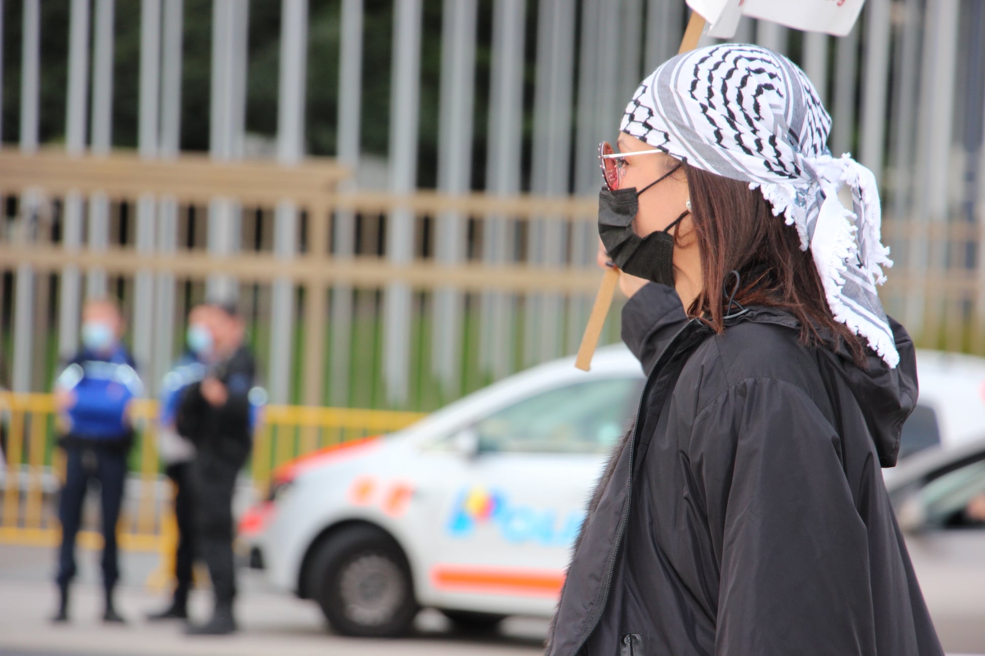 Rassemblement pacifique de soutien au peuple palestinien