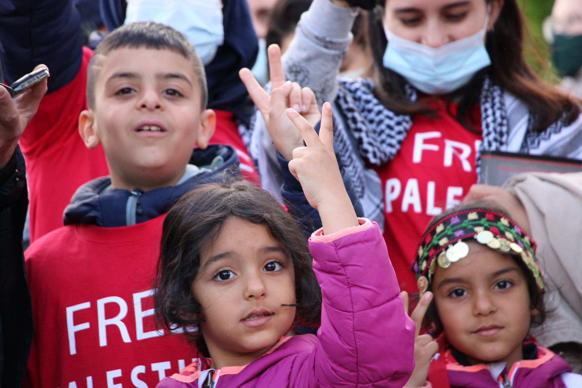 Rassemblement pacifique de soutien au peuple palestinien