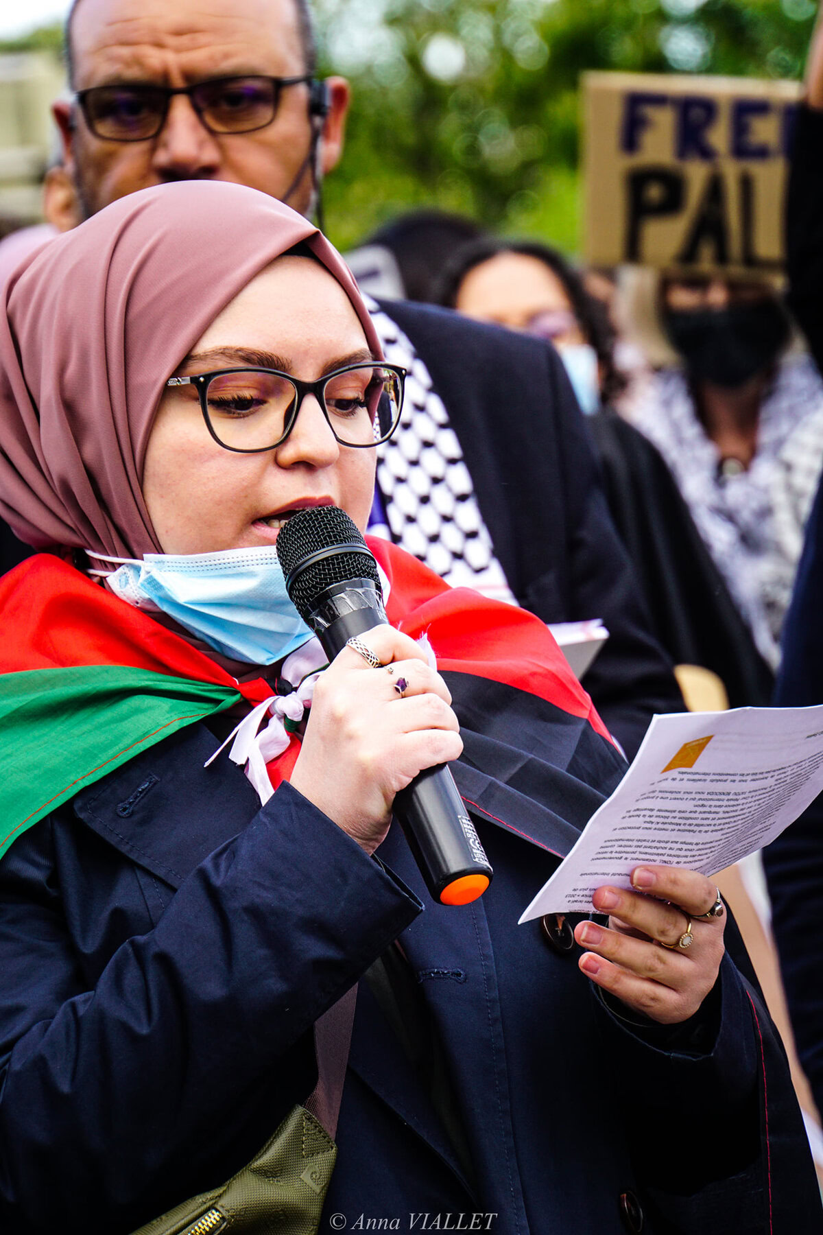 Rassemblement pacifique de soutien au peuple palestinien