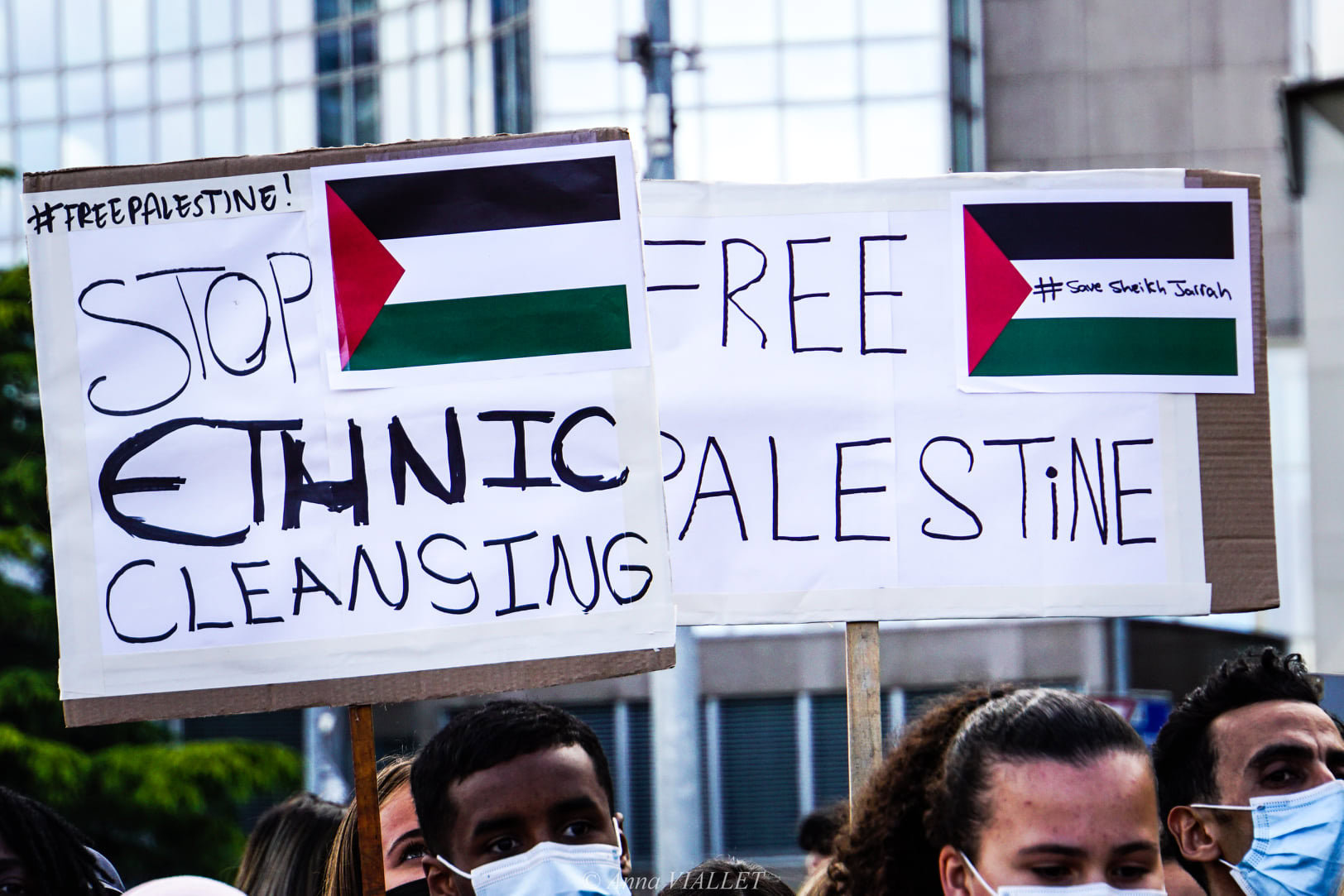 Rassemblement pacifique de soutien au peuple palestinien