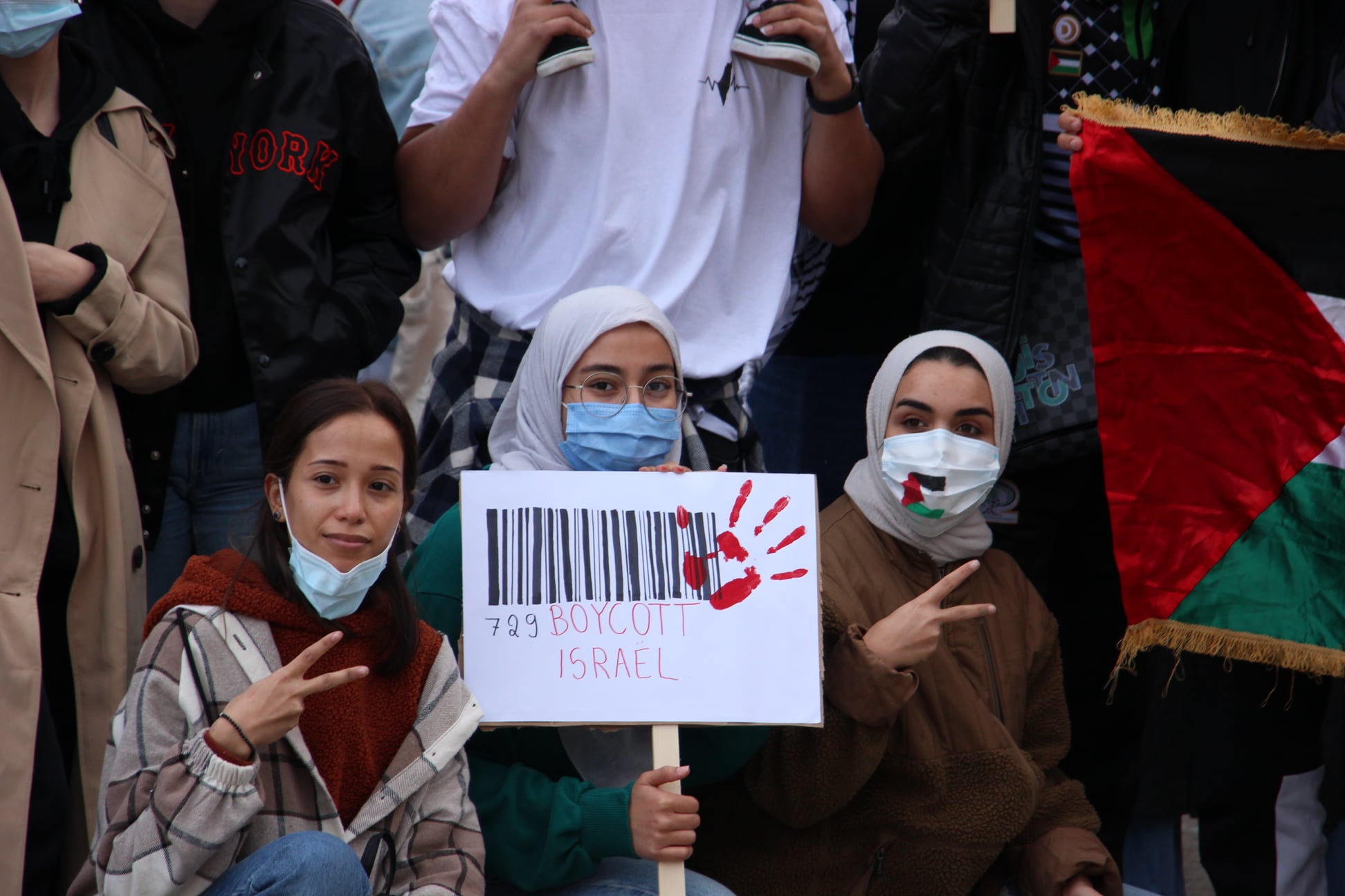 Rassemblement pacifique de soutien au peuple palestinien