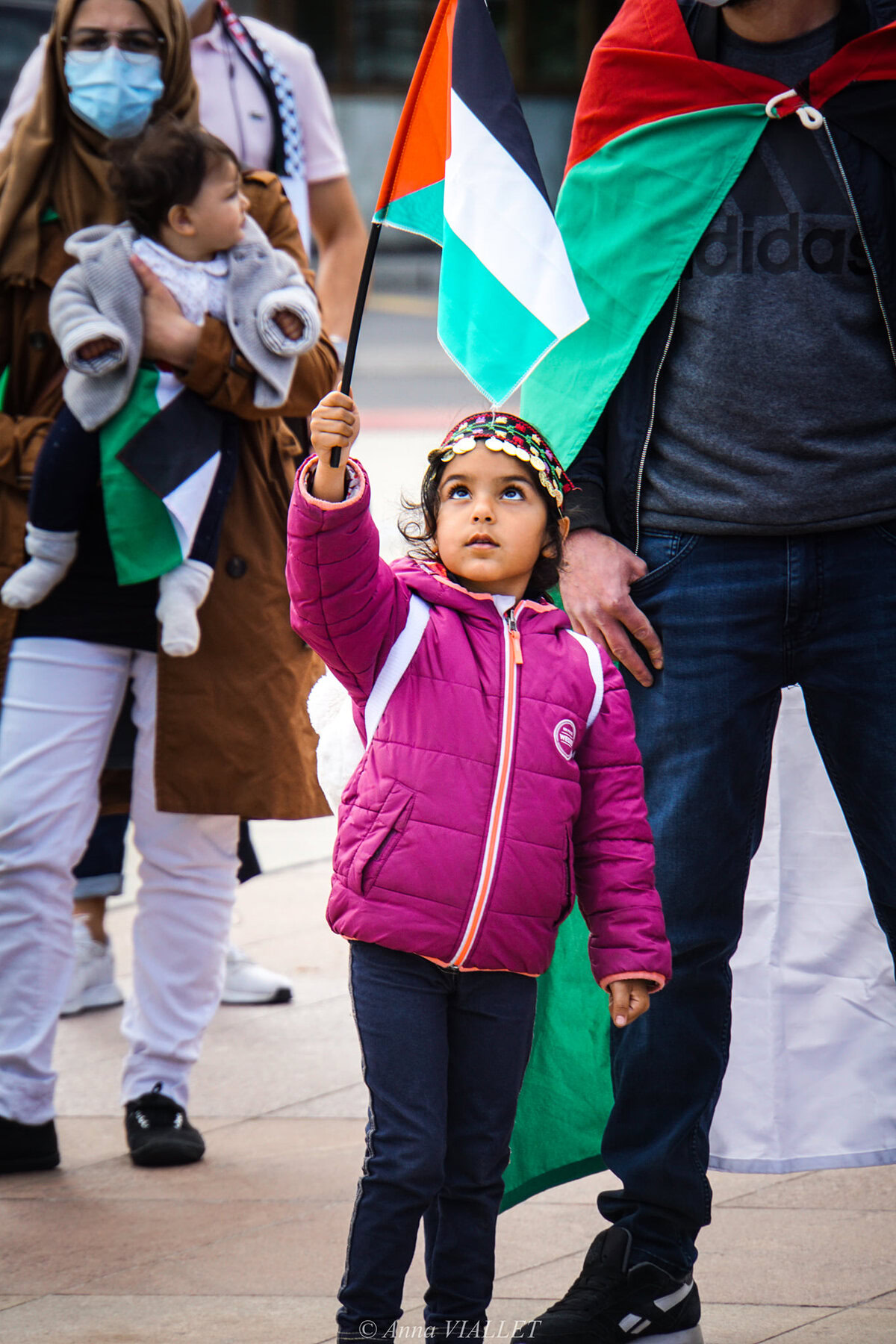 Rassemblement pacifique de soutien au peuple palestinien
