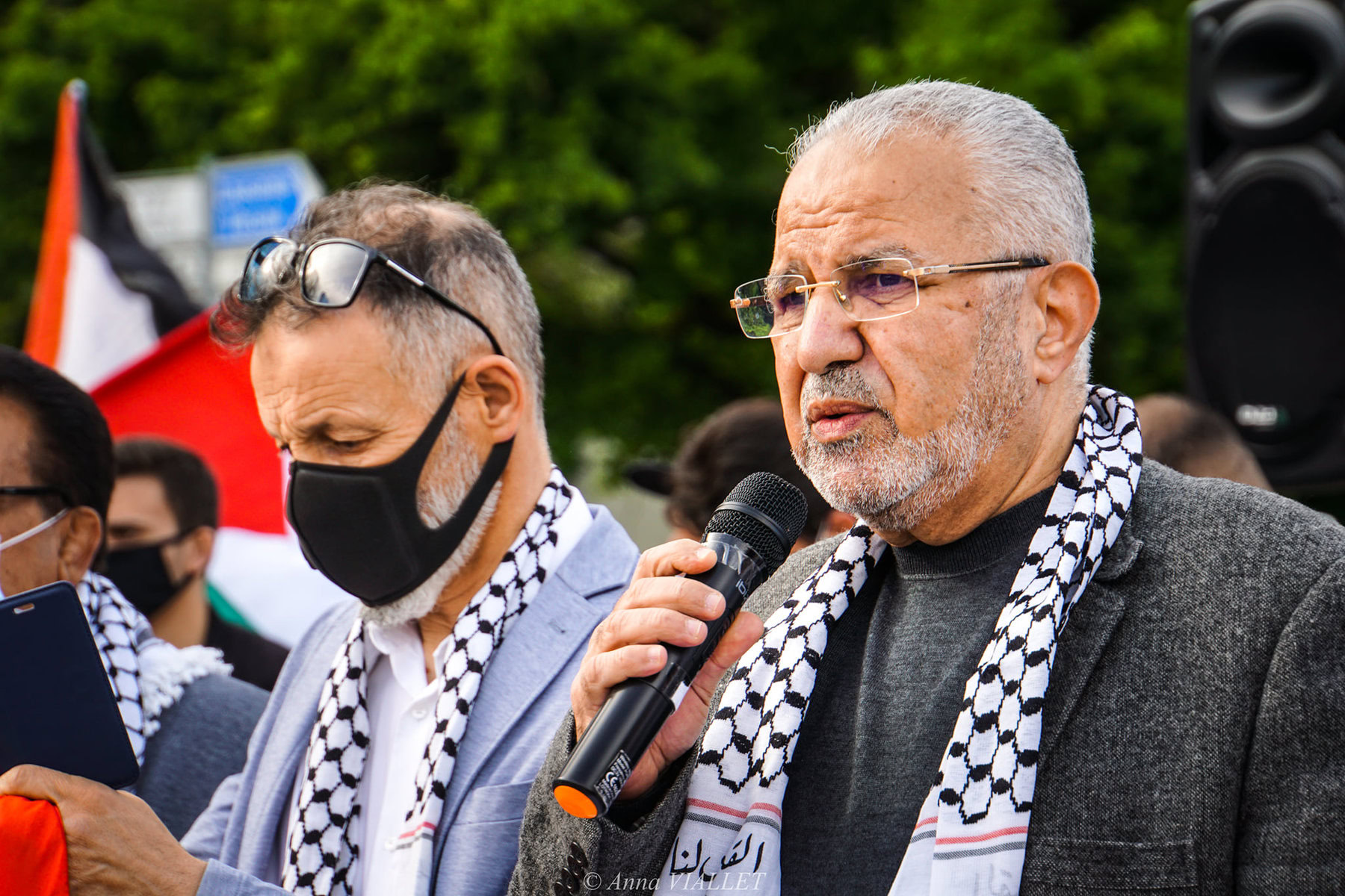 Rassemblement pacifique de soutien au peuple palestinien