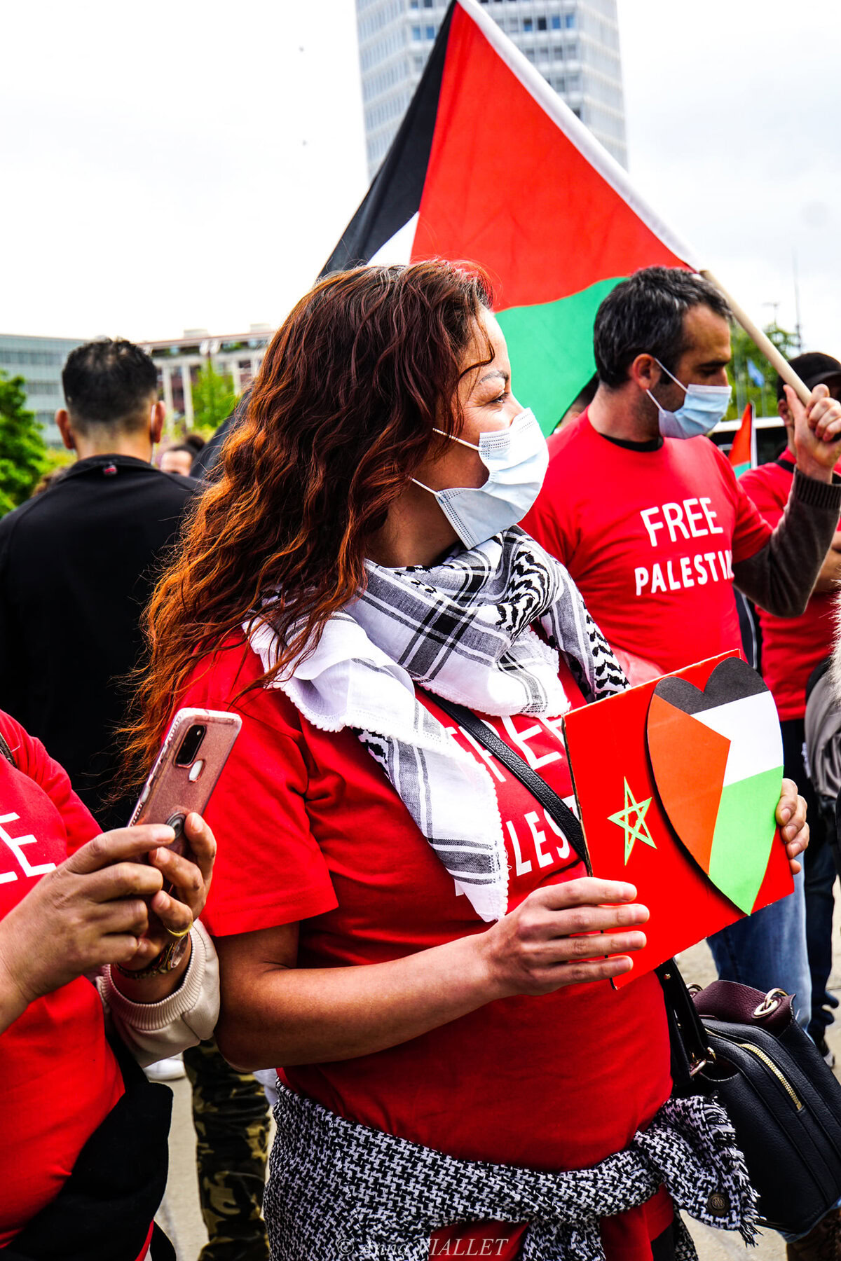 Rassemblement pacifique de soutien au peuple palestinien