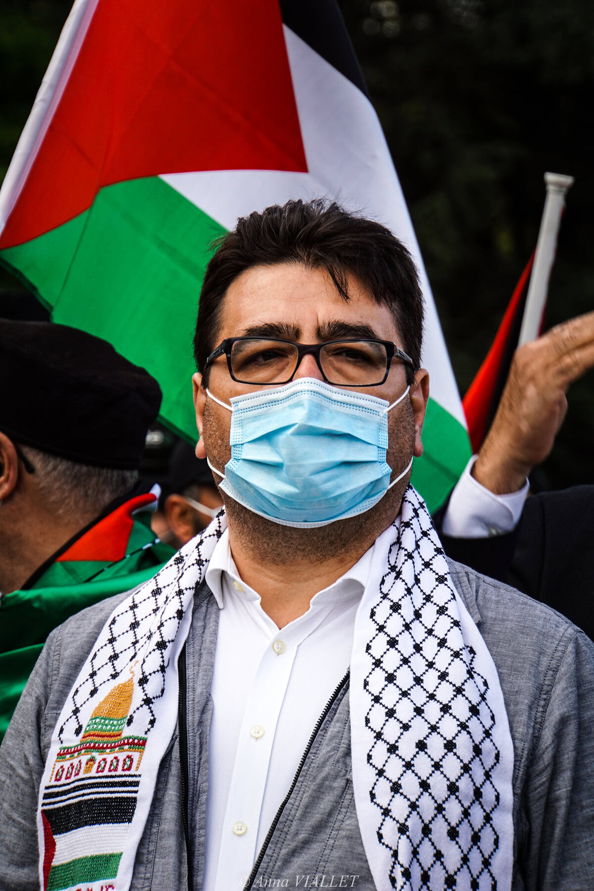 Rassemblement pacifique de soutien au peuple palestinien