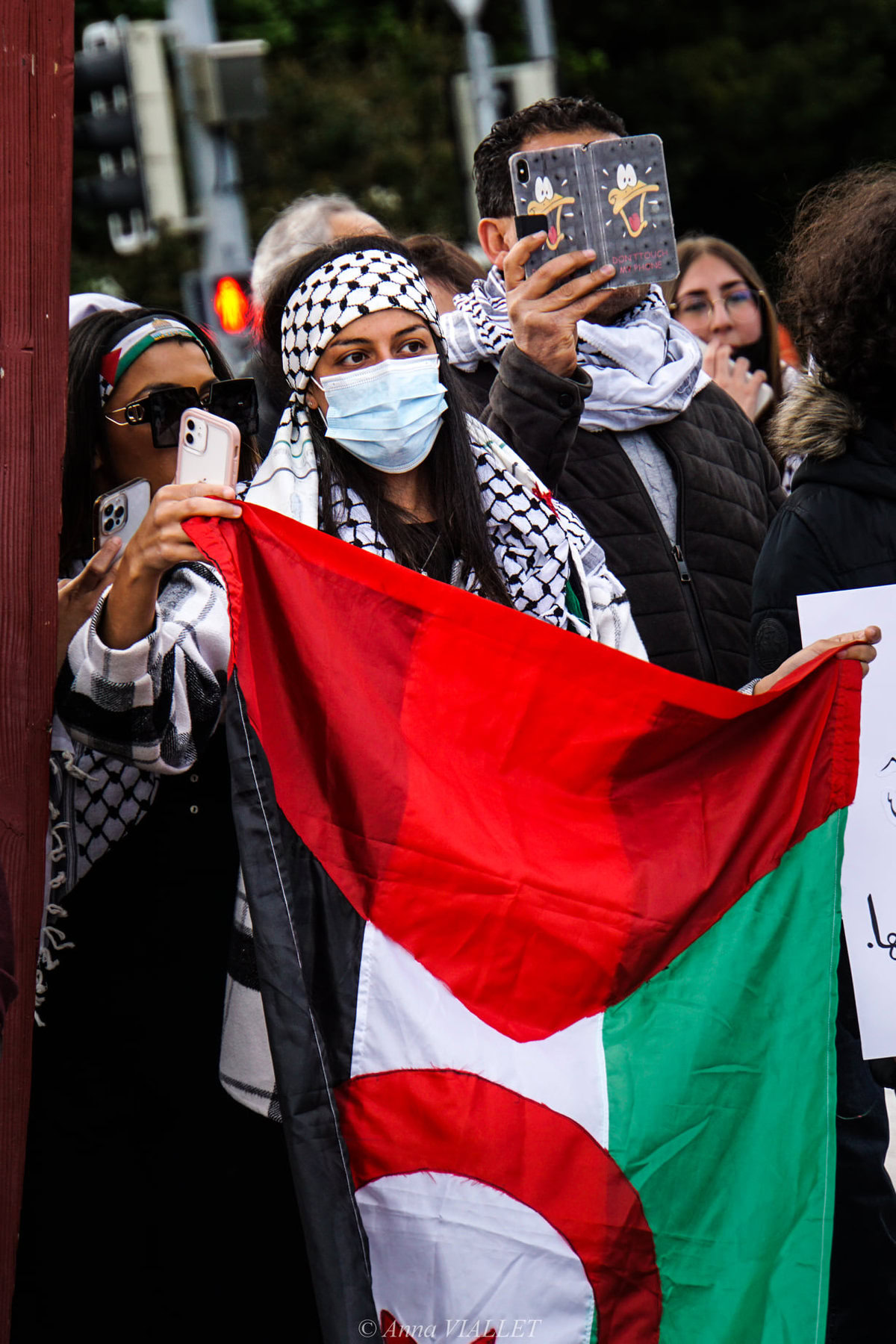 Rassemblement pacifique de soutien au peuple palestinien