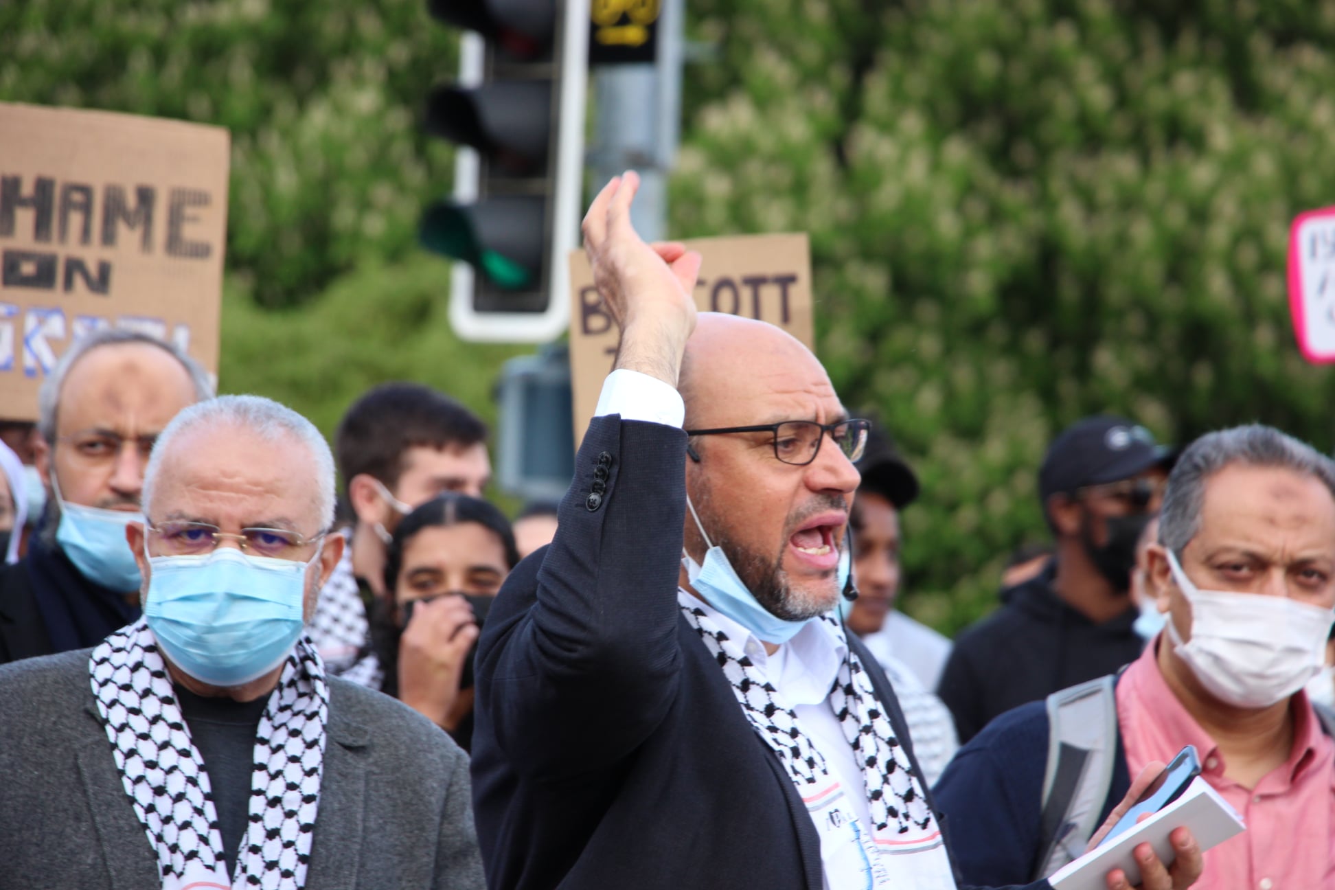 Rassemblement pacifique de soutien au peuple palestinien