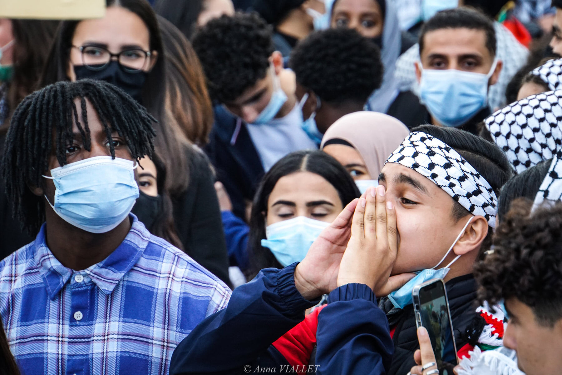 Rassemblement pacifique de soutien au peuple palestinien