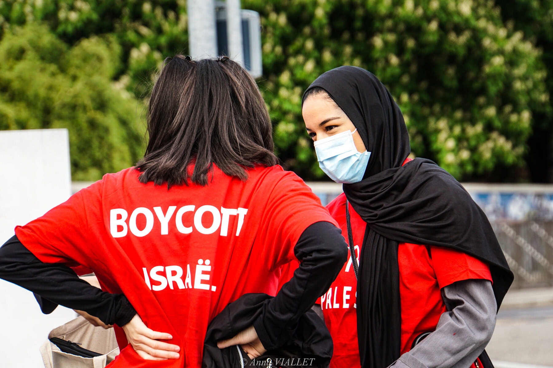Rassemblement pacifique de soutien au peuple palestinien