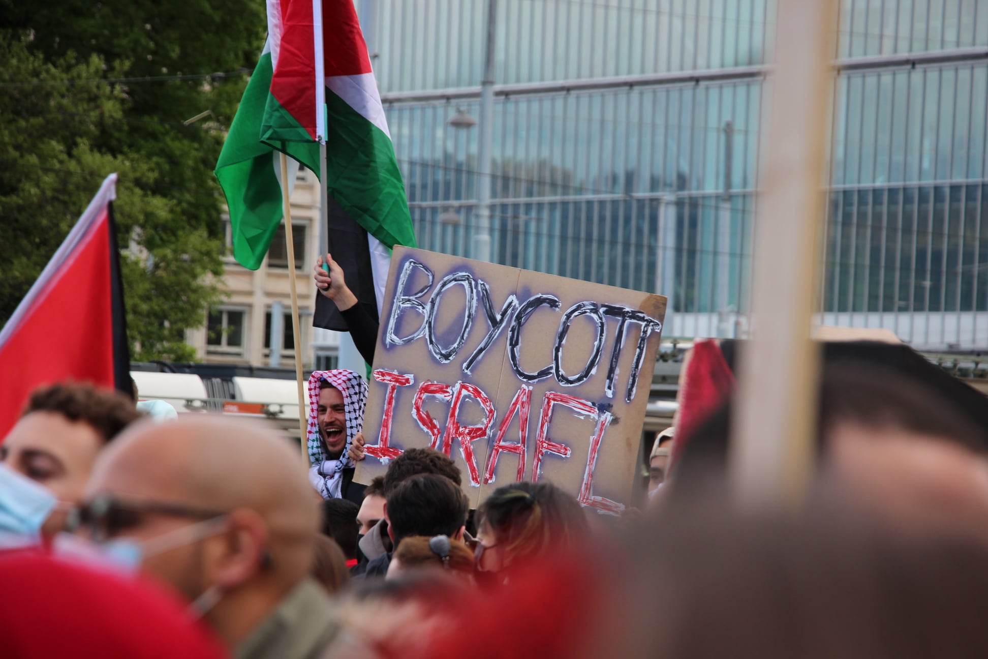 Rassemblement pacifique de soutien au peuple palestinien