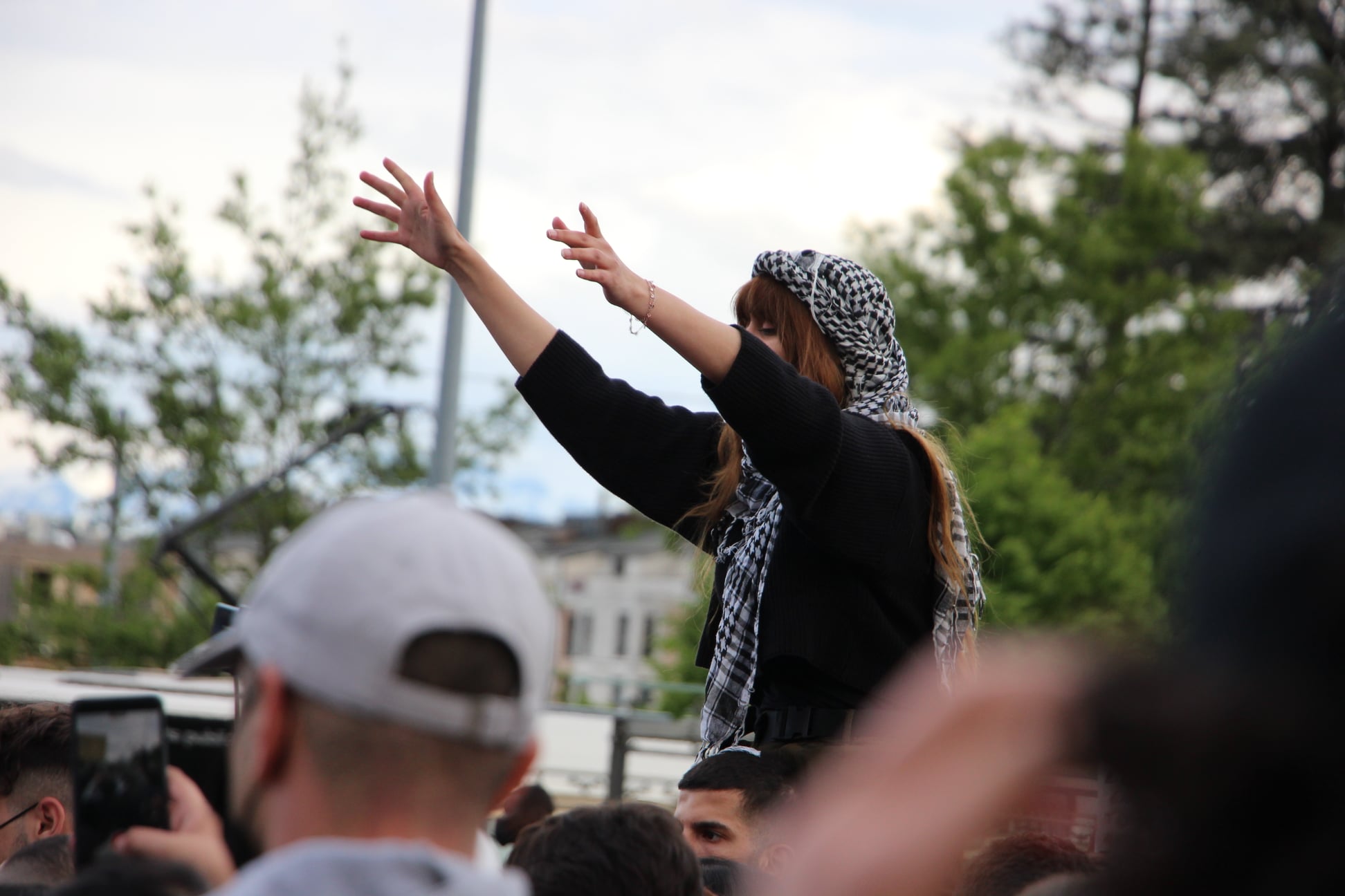 Rassemblement pacifique de soutien au peuple palestinien