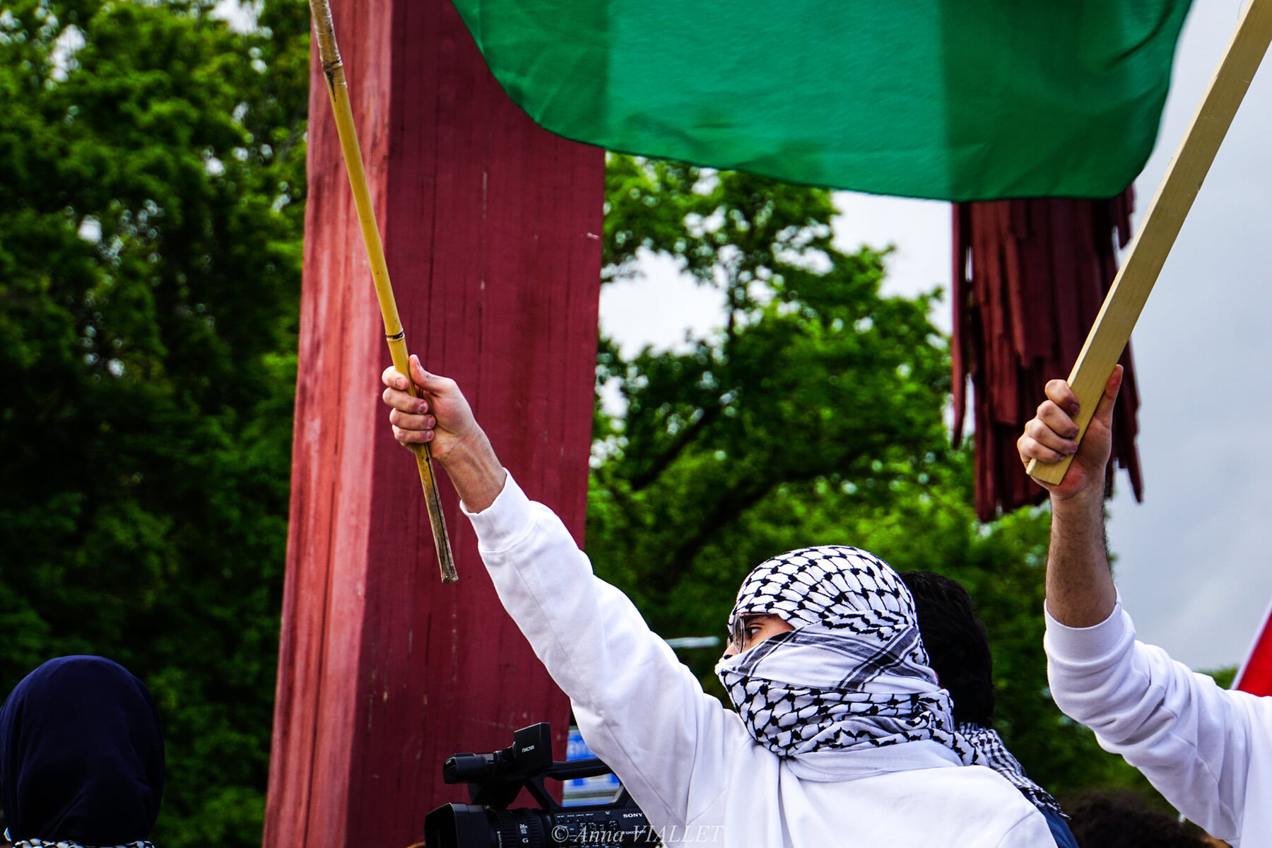 Rassemblement pacifique de soutien au peuple palestinien