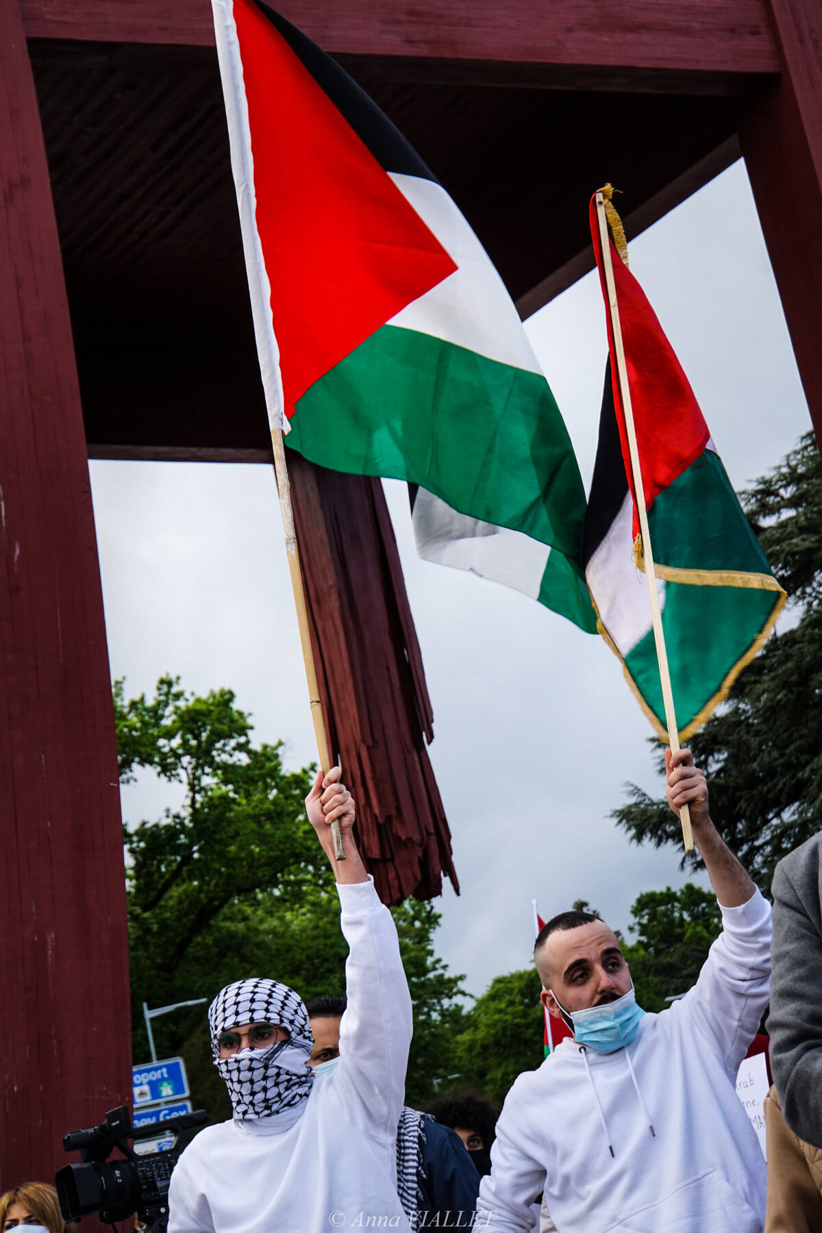 Rassemblement pacifique de soutien au peuple palestinien